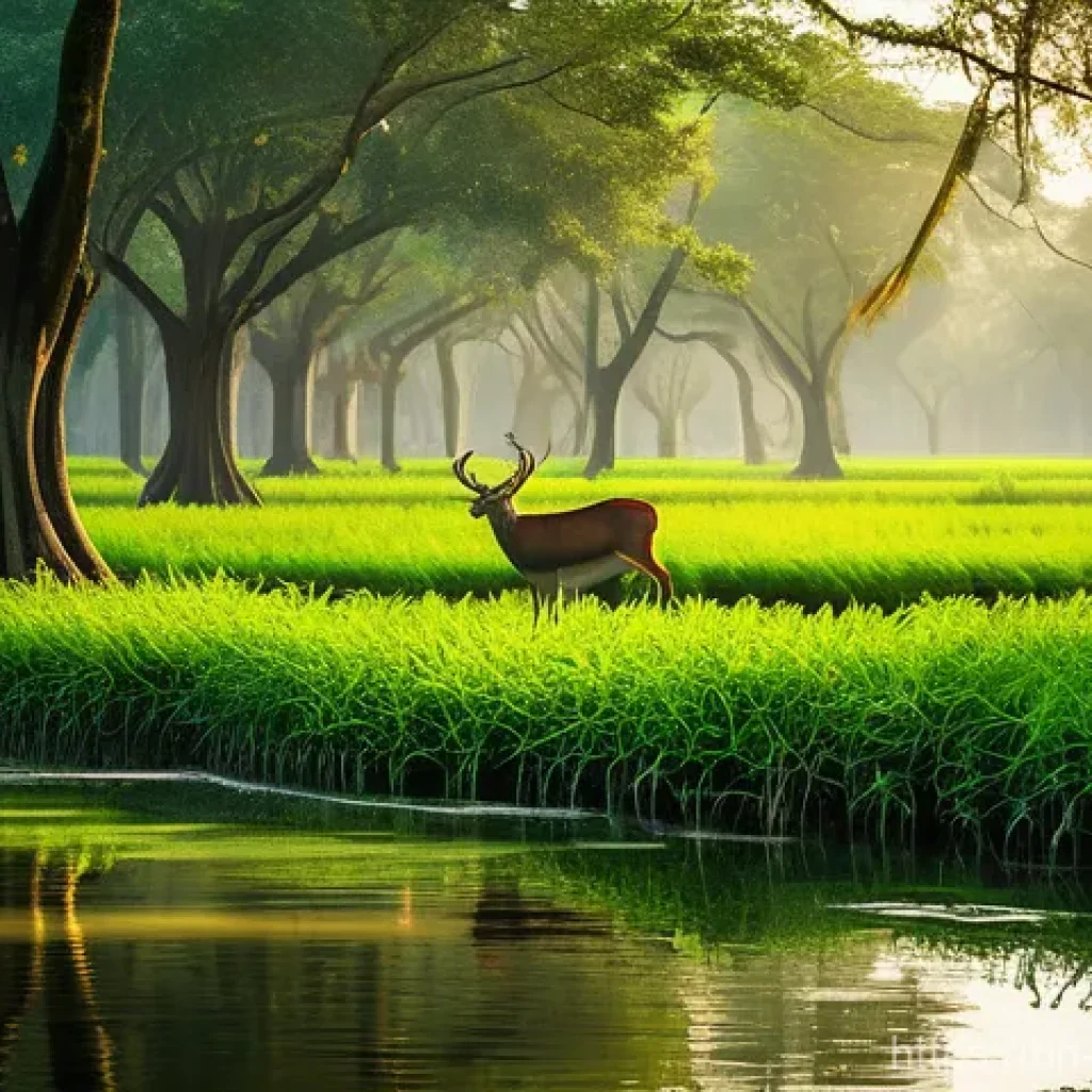 생물다양성 보전 관련 법규 및 정책 - **Prompt 1: Lush Ecosystem of Bangladesh**
    "A breathtaking, vibrant landscape depicting the rich...