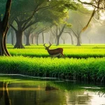 Home 14 생물다양성 보전 관련 법규 및 정책 - **Prompt 1: Lush Ecosystem of Bangladesh**
"A breathtaking, vibrant landscape depicting the rich...