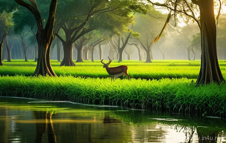 생물다양성 보전 관련 법규 및 정책 - **Prompt 1: Lush Ecosystem of Bangladesh**
    "A breathtaking, vibrant landscape depicting the rich...